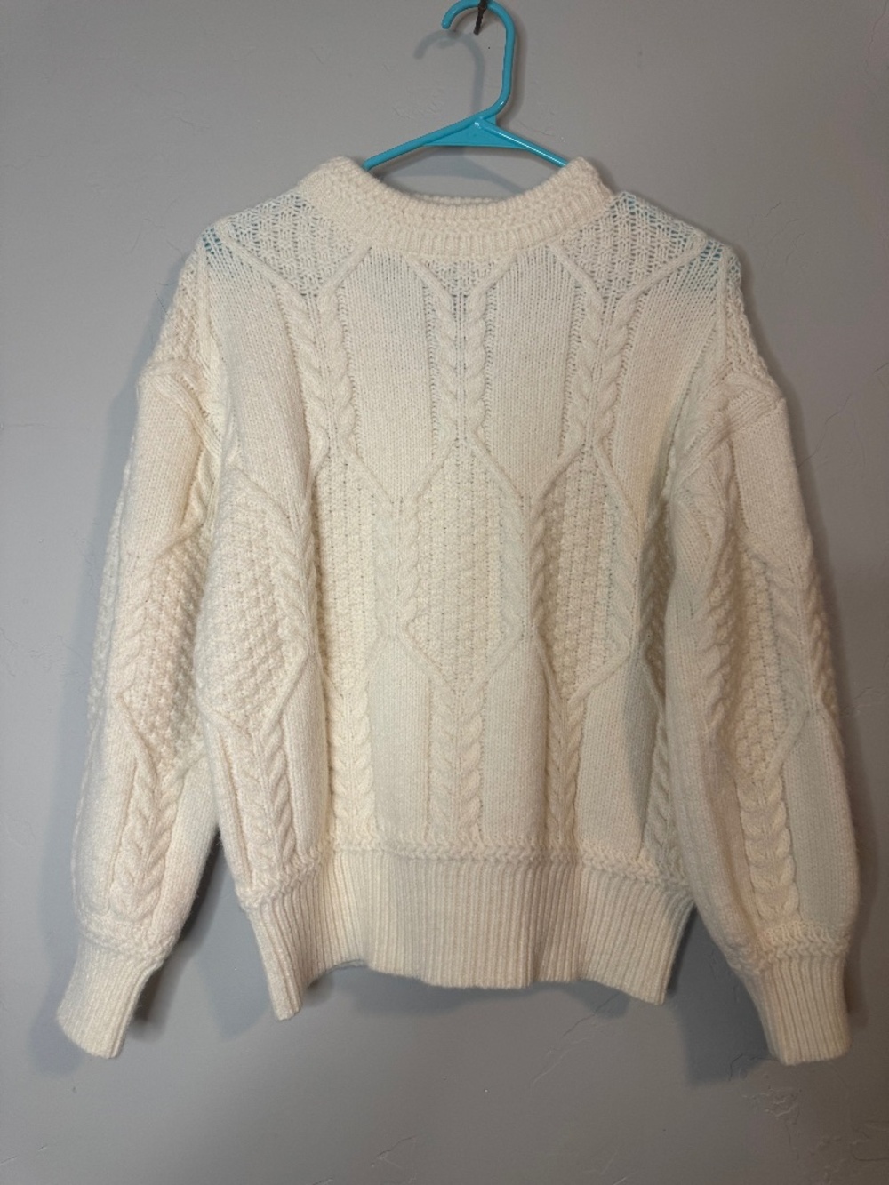 FRNCH Paris Cream Knitted Sweater, Size S, NWT